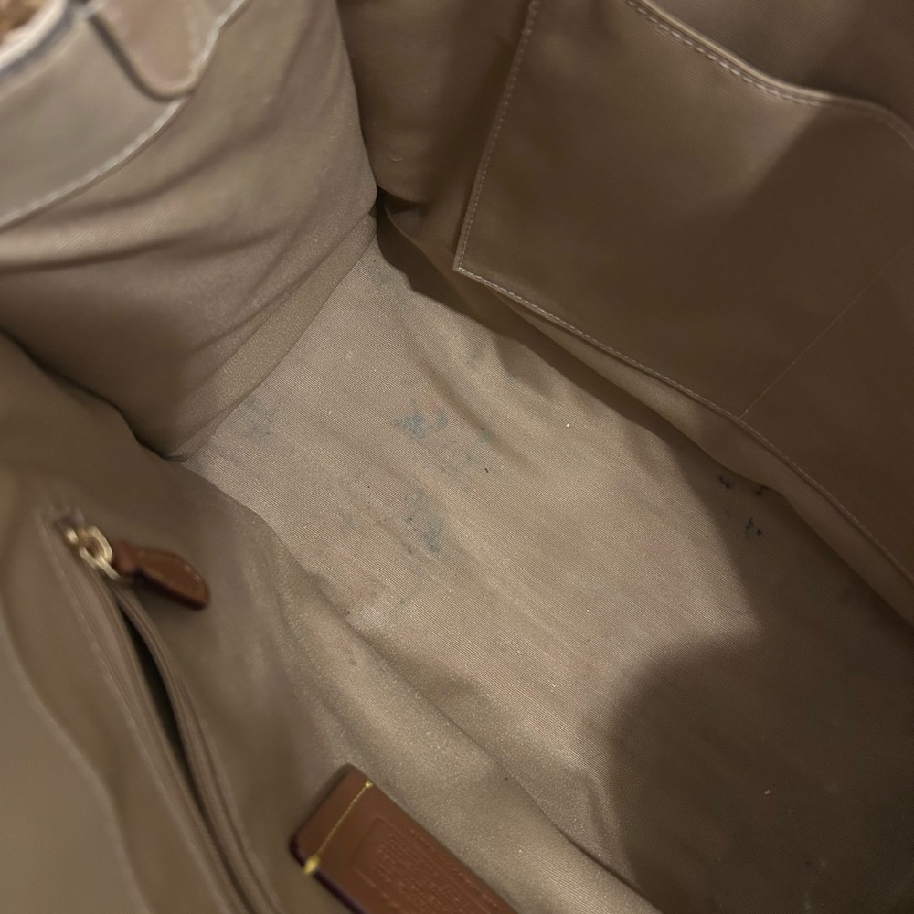 Coach Smith Tote Bag medium Tan Canvas Tote Bag - Picture 9 of 10